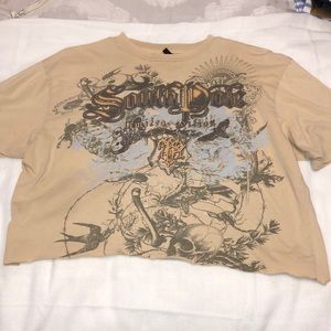 Cropped vintage t-shirt